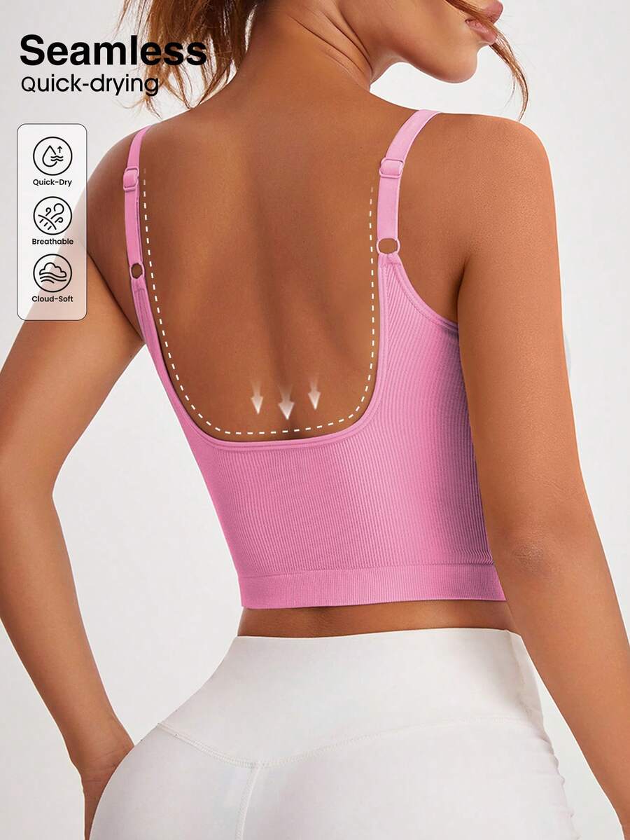 Women's Slogan Graphic Sports Tee With Calm Print Casual Workout Tank Top Gym Fitness Activewear Yoga Shirt Sleeveless Top
