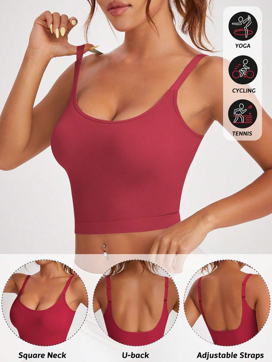 Women's Slogan Graphic Sports Tee With Calm Print Casual Workout Tank Top Gym Fitness Activewear Yoga Shirt Sleeveless Top