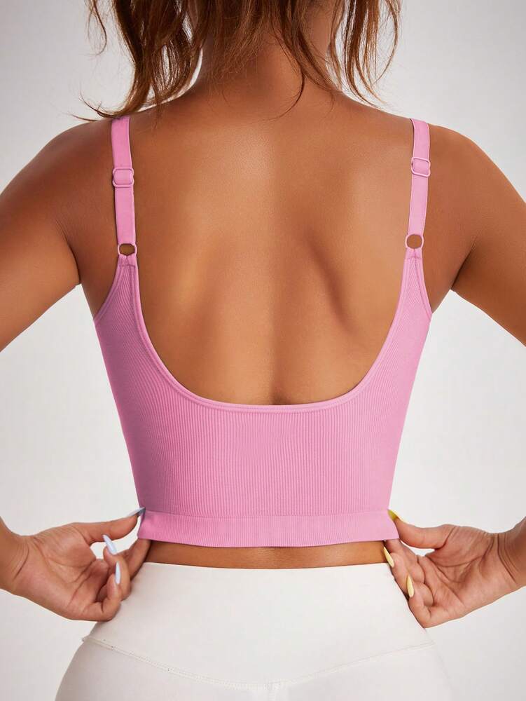 Women's Slogan Graphic Sports Tee With Calm Print Casual Workout Tank Top Gym Fitness Activewear Yoga Shirt Sleeveless Top